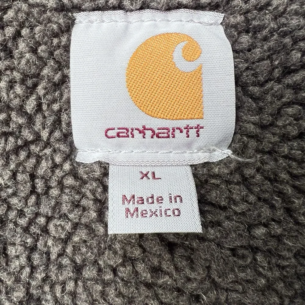 Carhartt V26 GVL Sandstone Duck Sherpa Lined Work Vest Men's XL Regular - Picture 5 of 13